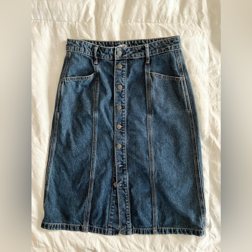 Old Navy Denim Button Down Midi